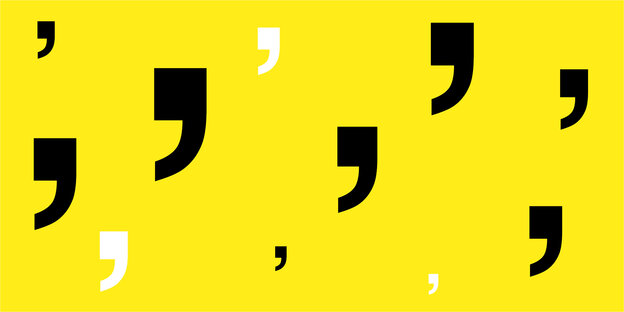 Apostroph vor gelbem Hintergrund. Apostroph vor gelbem Hintergrund.