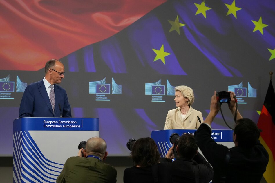 Antrittsbesuch in Brüssel: Merz will EU-Lieferkettengesetz abschaffen