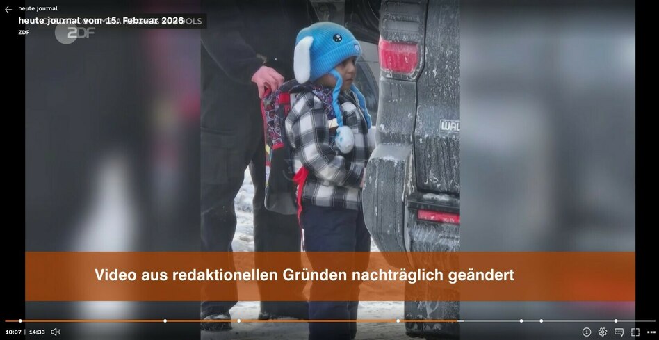 „heute journal“ zu ICE: Mit dem Zweiten … sieht man KI-Videos