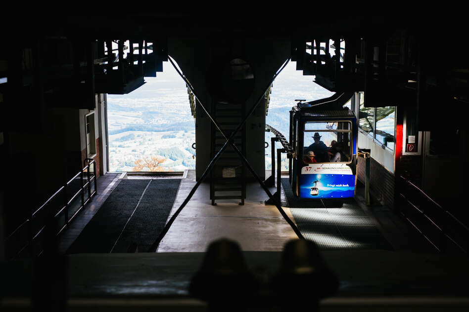 Freiburger Hausberg Schauinsland: Wenn die Gondeln Wanderer tragen