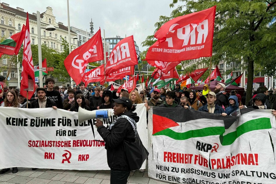 ESC 2026 in Wien: Weniger Teilnehmer bei Anti-Israel-Demo als erwartet