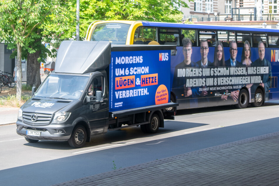 „Nius“-Werbung bei der BVG: Hetze auf Berlin-Tour