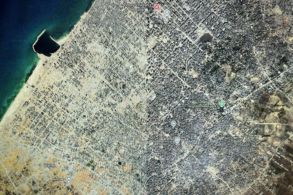 Satellitenbilder von Gaza aktualisiert: Google Maps zeigt die Verwüstung in Gaza